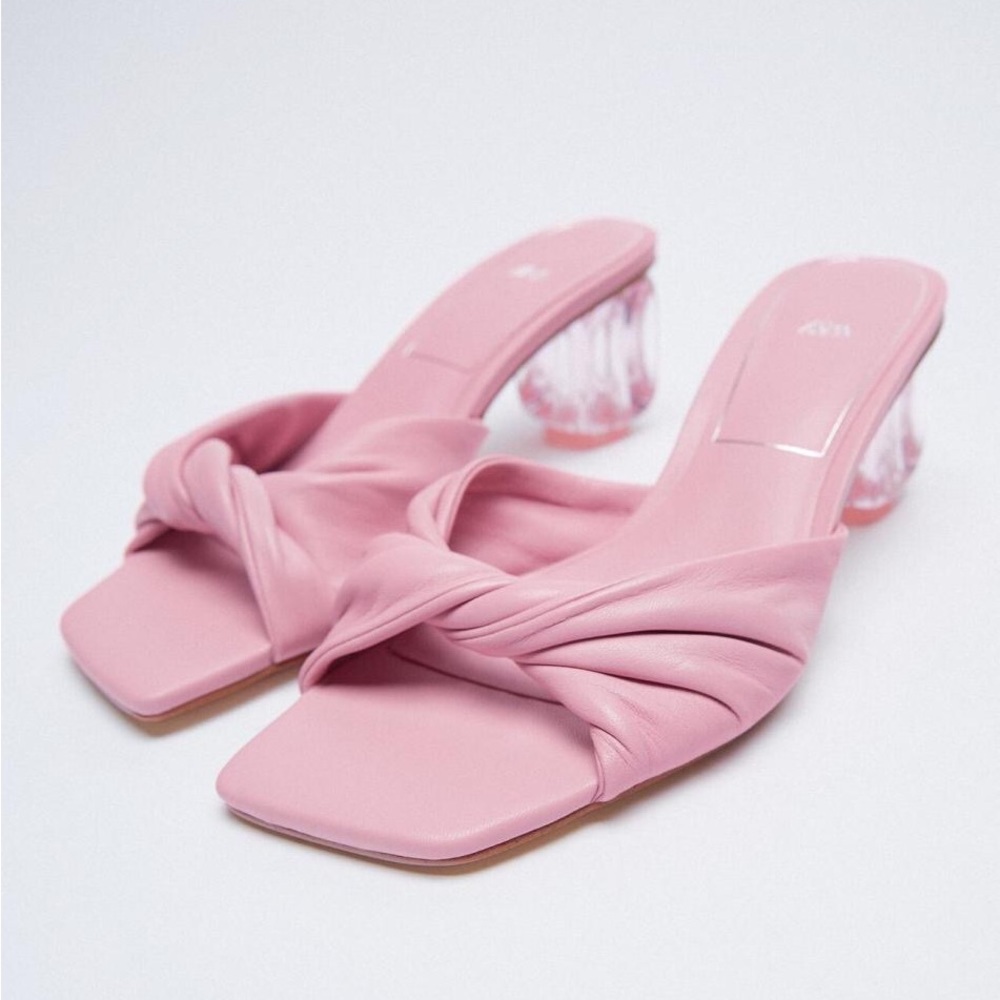 BEAUTIFUL ZARA SANDALS WITH CLEAR HEELS 😍🥰